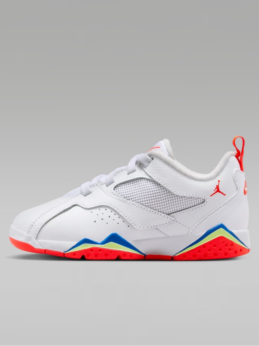 Nike Jordan MVP 92 White Kids' Sneakers with Red, Blue & Yellow Accents